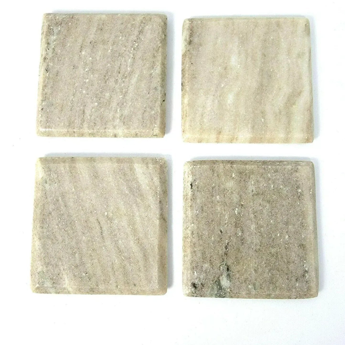 Square Marble Coasters Set of 4