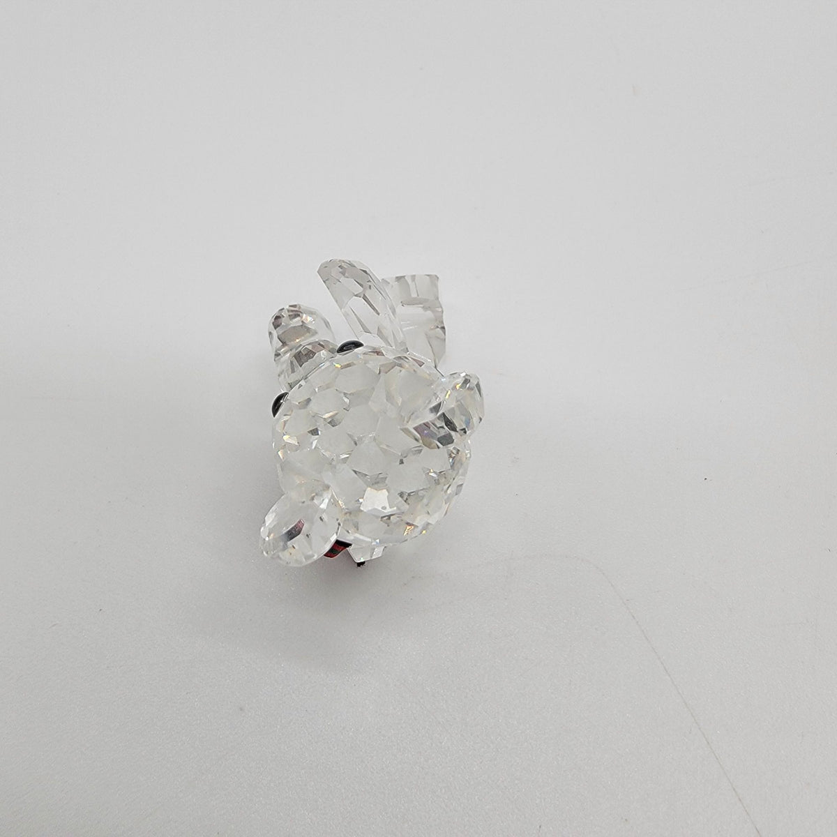 Vintage Swarovski Crystal Reclining Kris Bear Figurine With Box