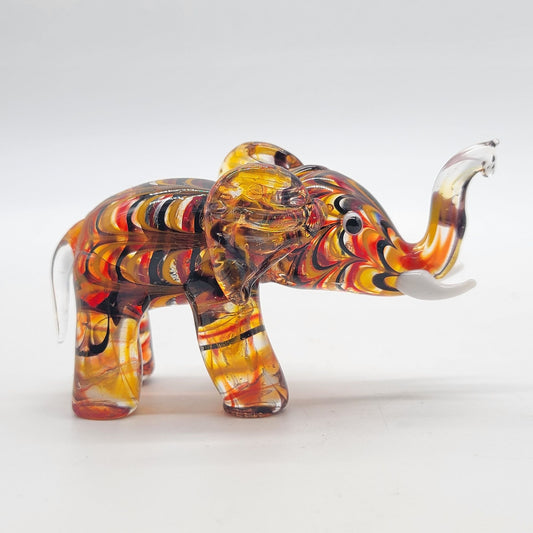 Lenox Amber Glass Elephant Figurine
