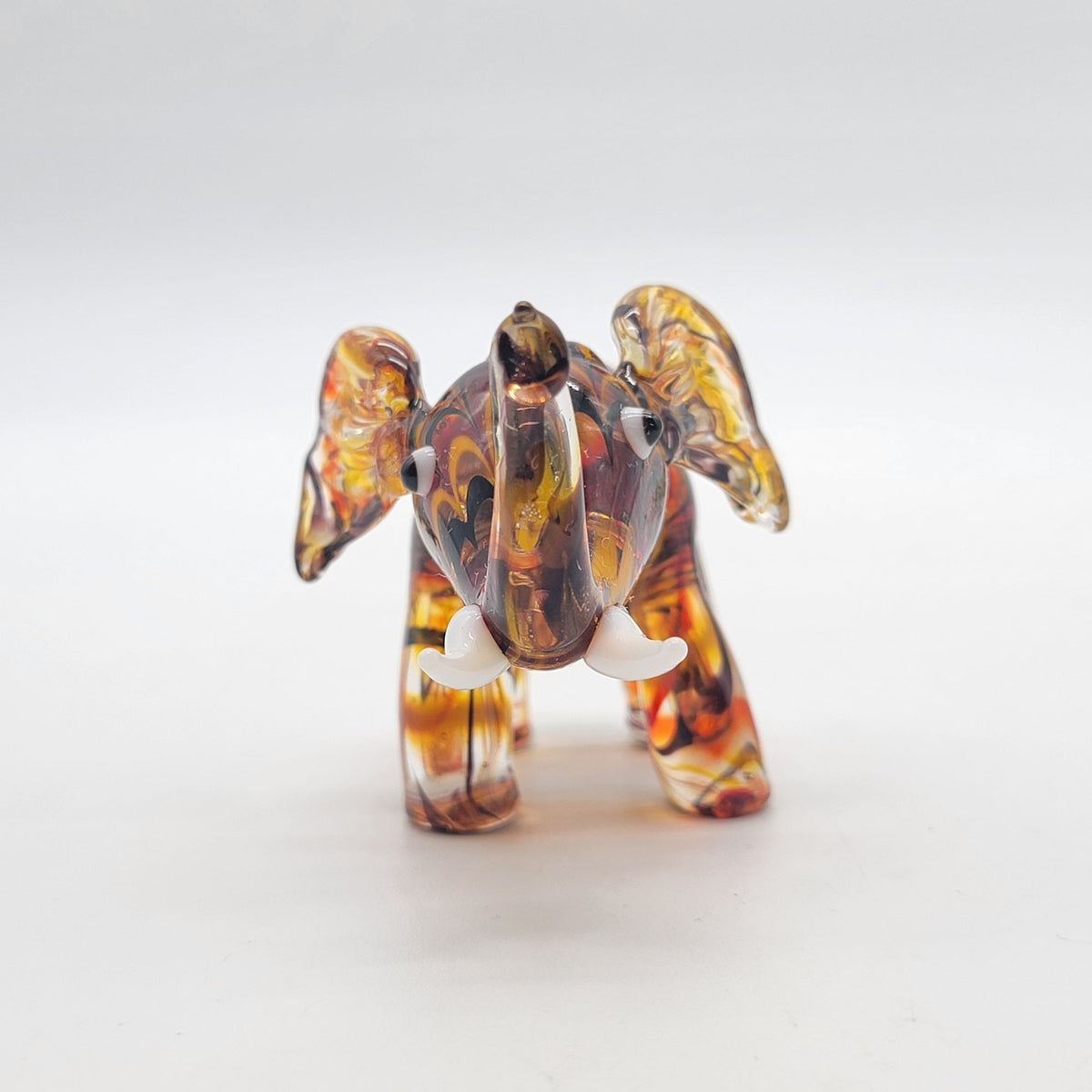 Lenox Amber Glass Elephant Figurine