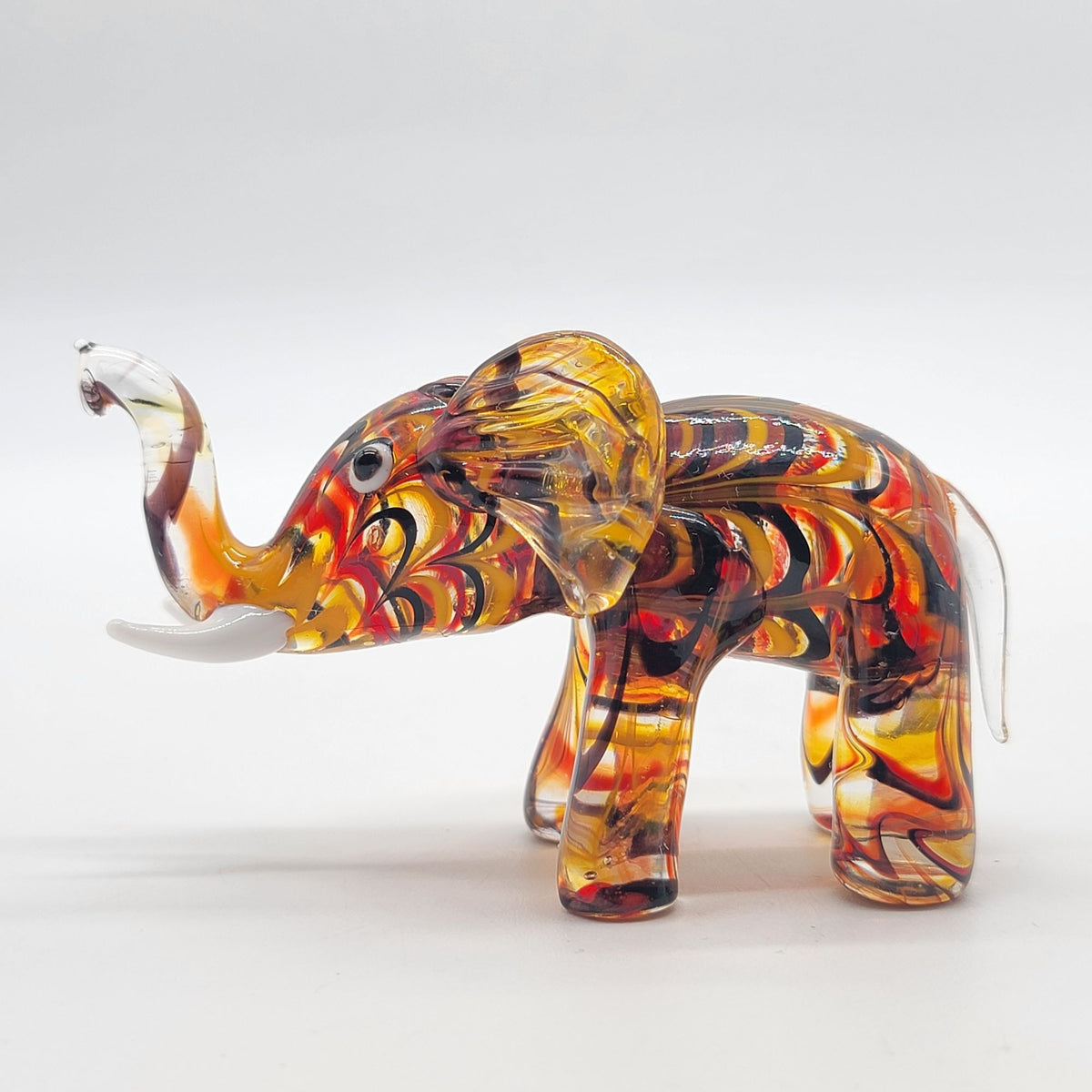 Lenox Amber Glass Elephant Figurine