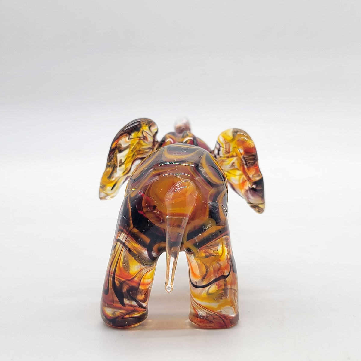 Lenox Amber Glass Elephant Figurine