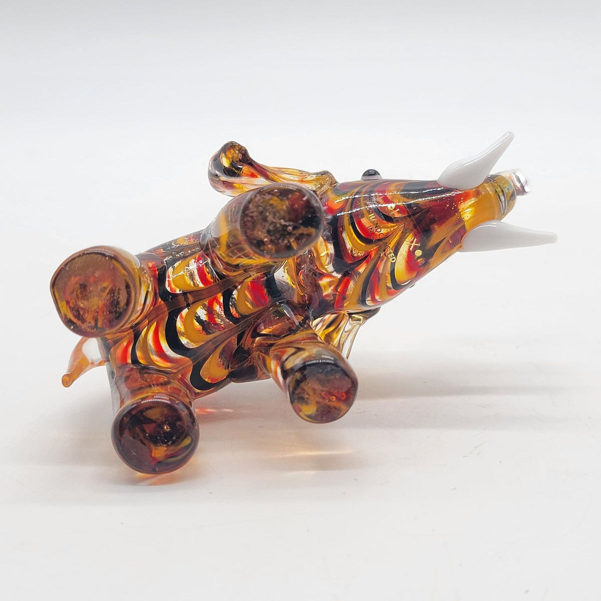 Lenox Amber Glass Elephant Figurine