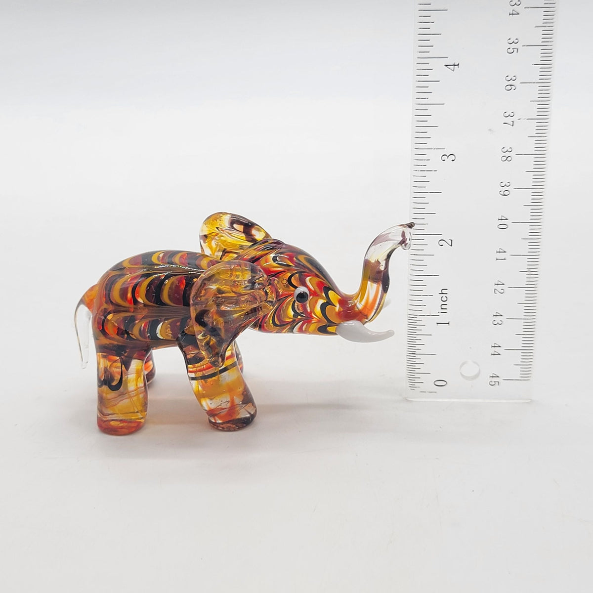 Lenox Amber Glass Elephant Figurine