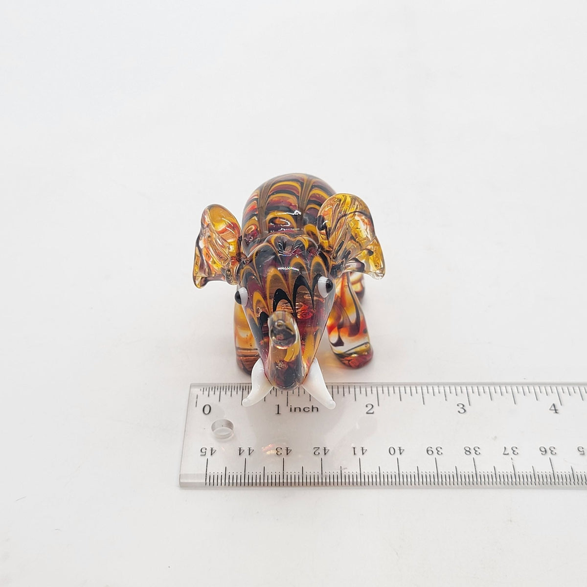 Lenox Amber Glass Elephant Figurine
