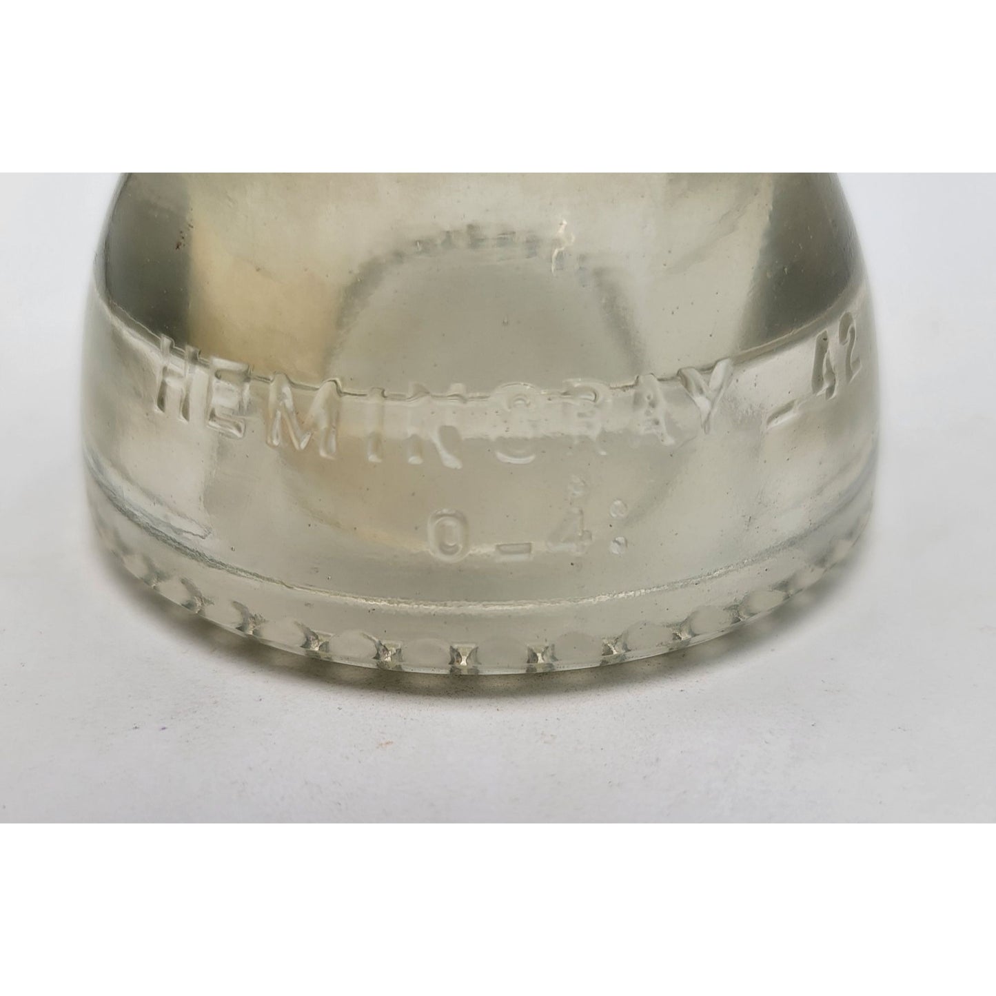 Vintage Hemingray 42 Glass Insulator Clear