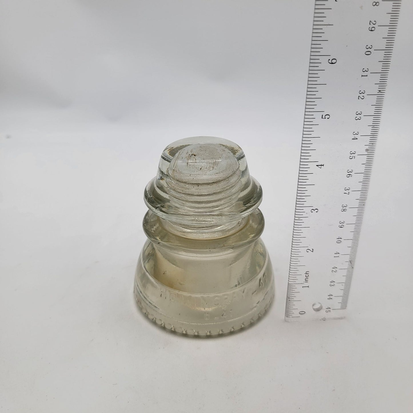 Vintage Hemingray 42 Glass Insulator Clear