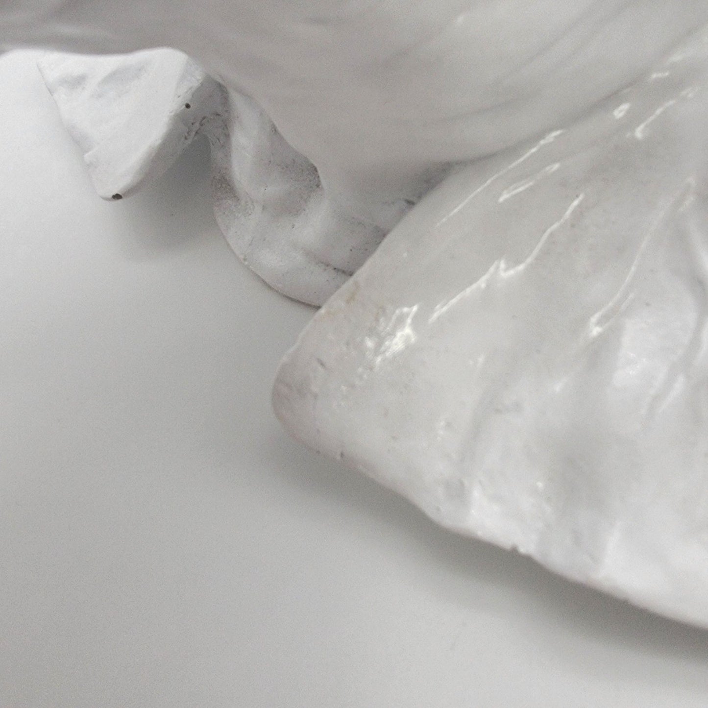 White Elephant Head Wall Mount Sculpture