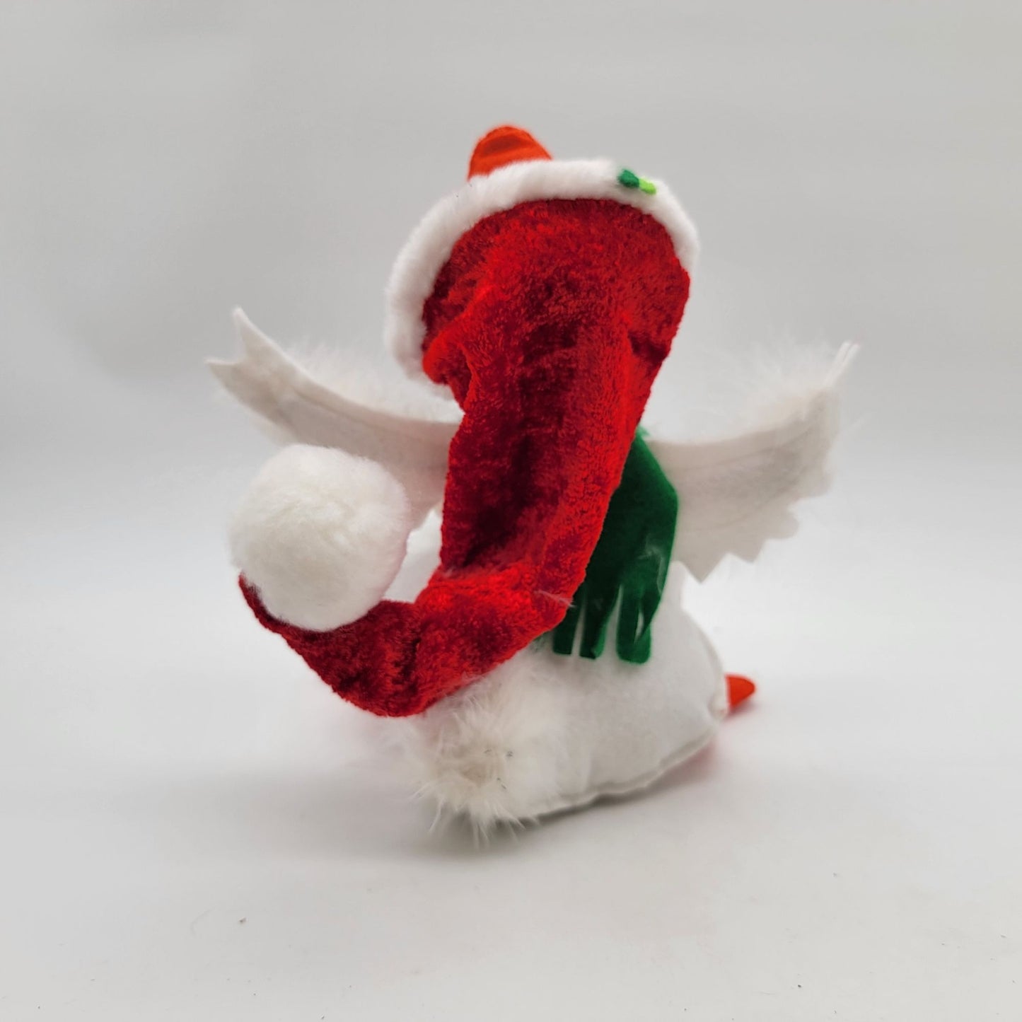 Vintage Annalee Christmas Goose Doll 9" Green Scarf & Red Santa Hat