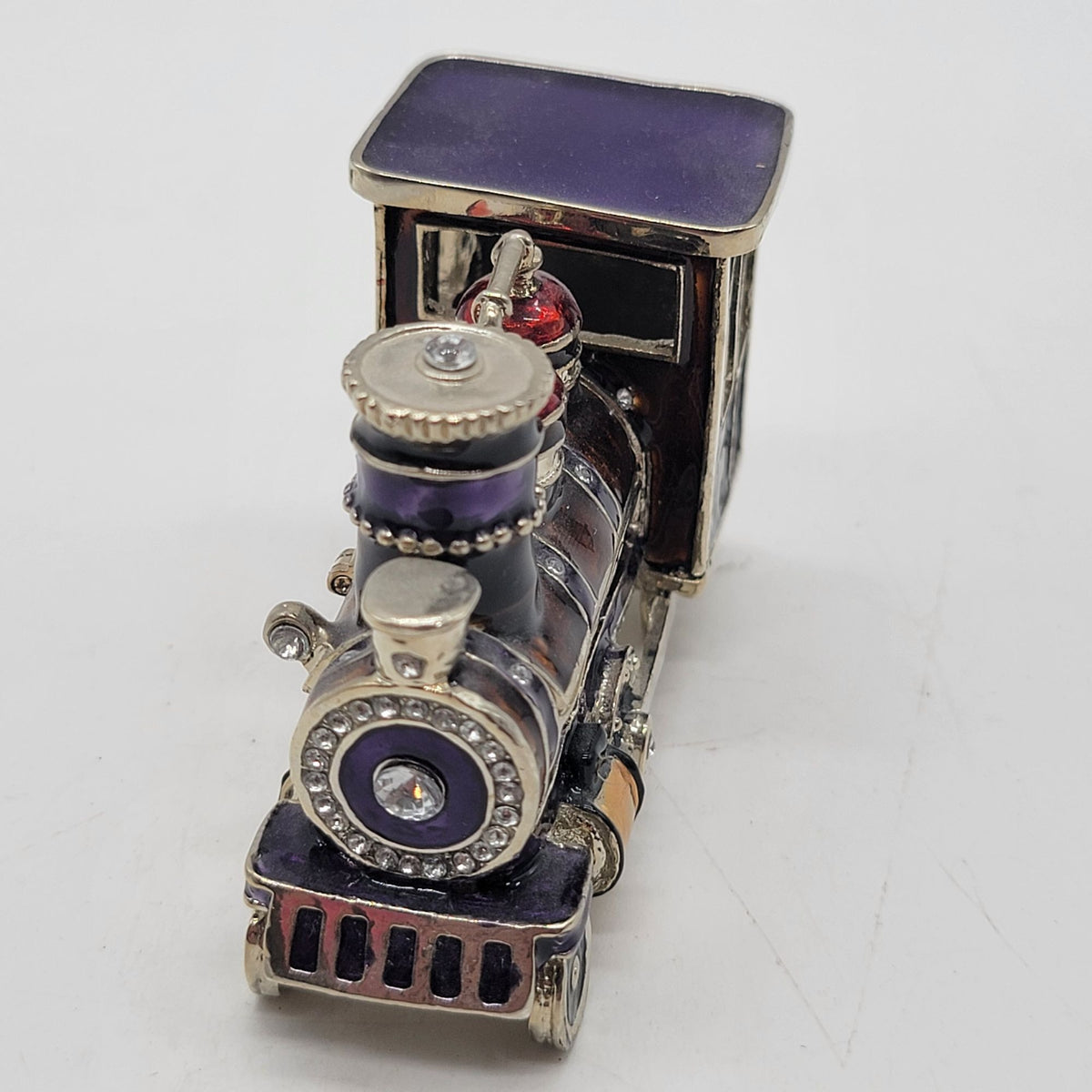Objet d'art Makin' Tracks Railroad Train Engine Trinket Box No. 46