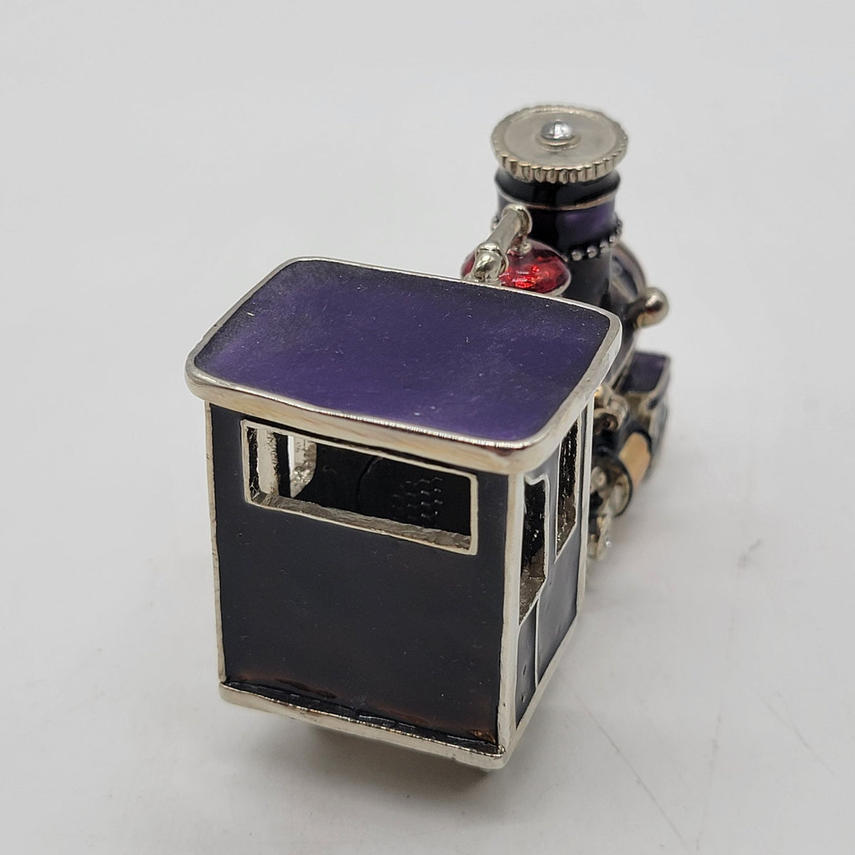 Objet d'art Makin' Tracks Railroad Train Engine Trinket Box No. 46