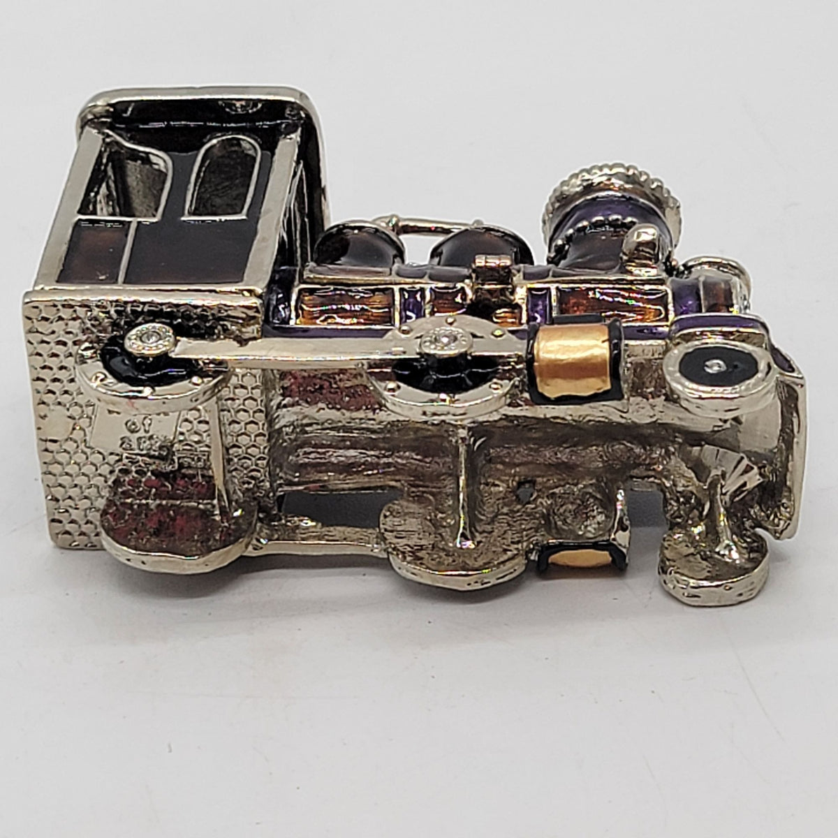 Objet d'art Makin' Tracks Railroad Train Engine Trinket Box No. 46
