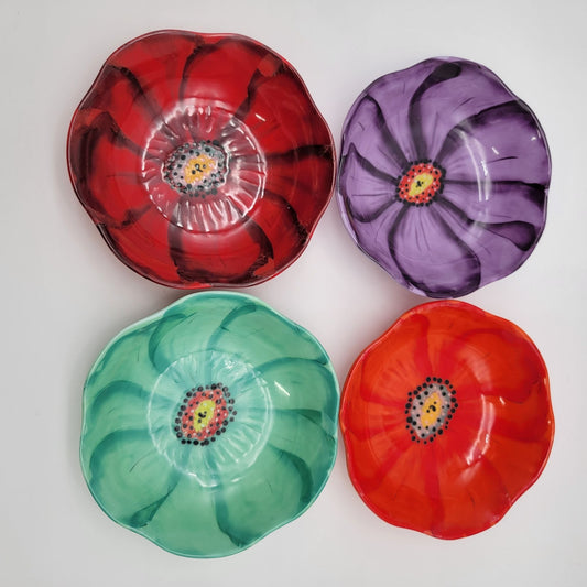 Laurie Gates Melamine Floral Embossed Bowls Set Of 4