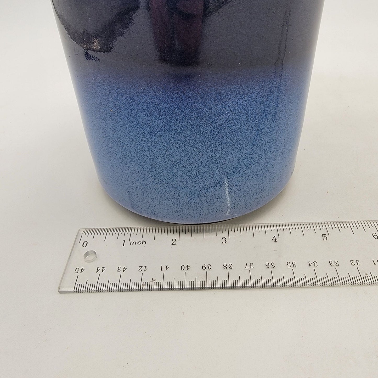 Vintage Sango Nova Blue Canister With Lid Stoneware Pottery