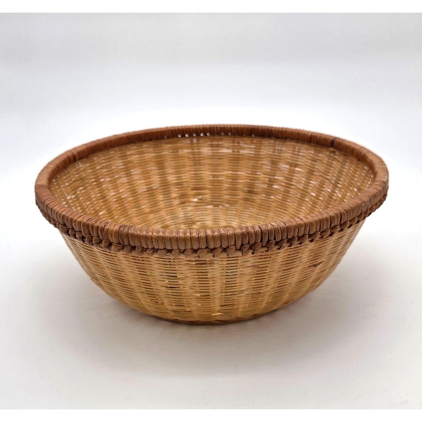 Vintage Natural Round Basket