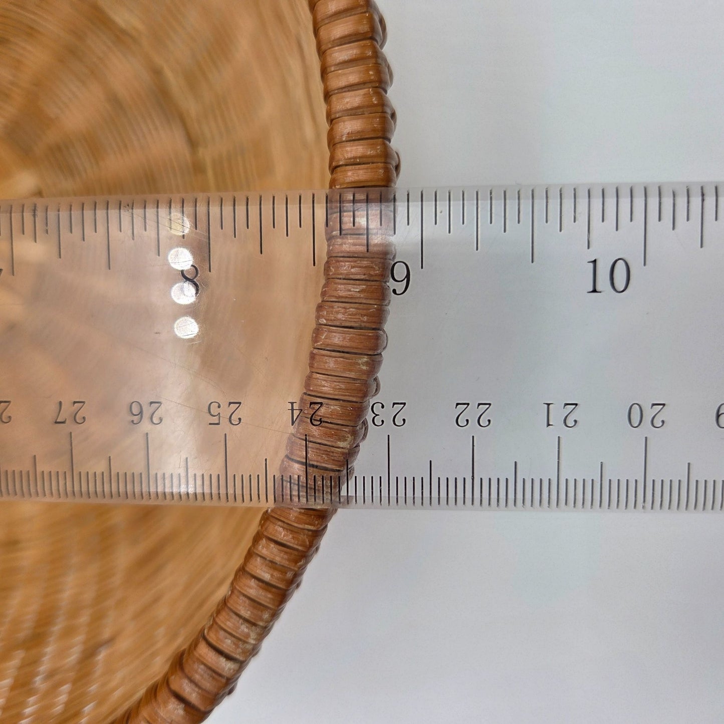 Vintage Natural Round Basket