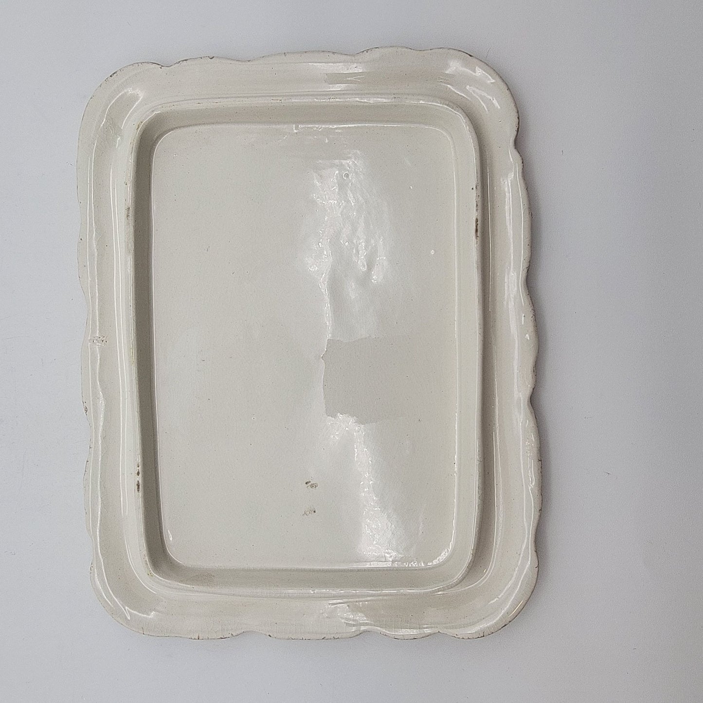 Antique German Porcelain Cheese Dish Keeper