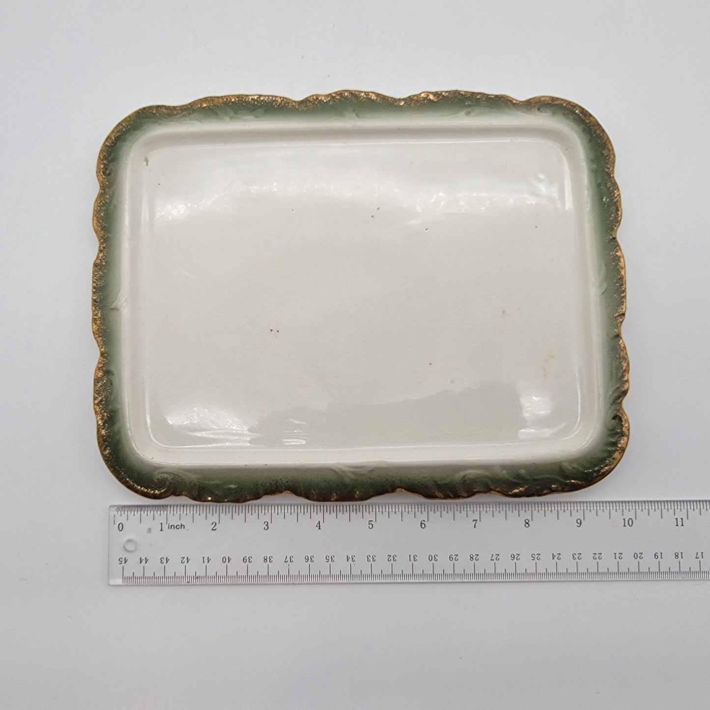 Antique German Porcelain Cheese Dish Keeper