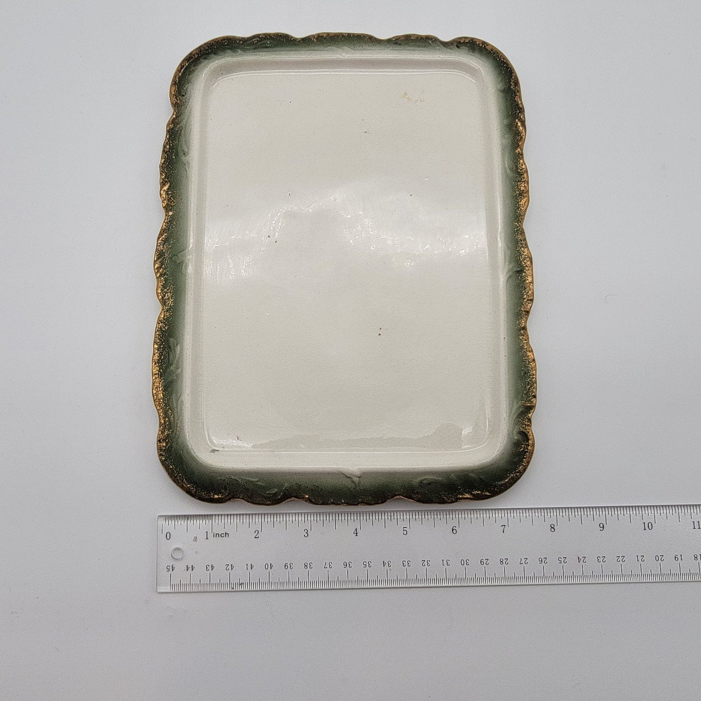 Antique German Porcelain Cheese Dish Keeper