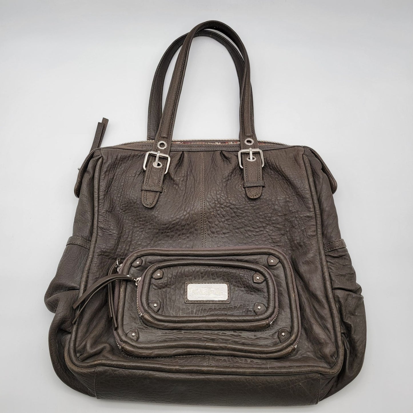 Kate Landry Brown Leather Satchel Bag