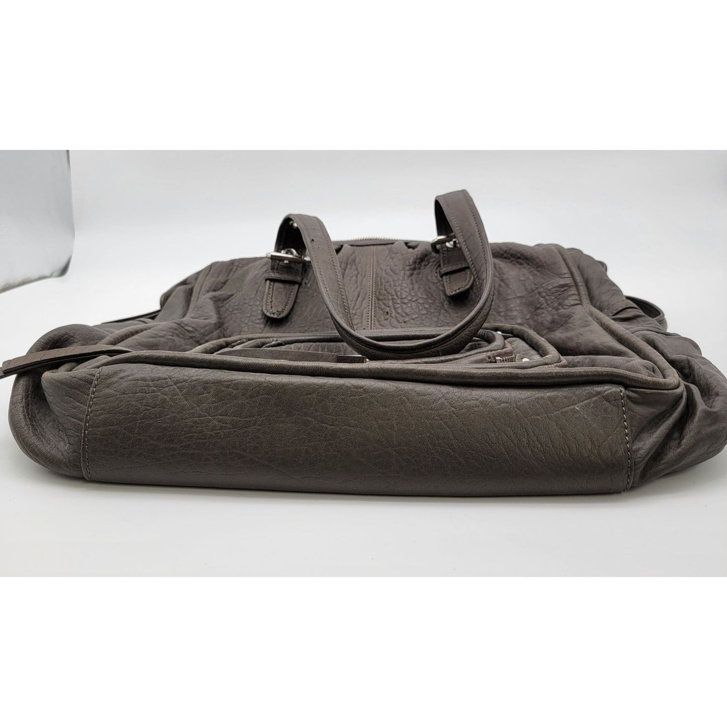 Kate Landry Brown Leather Satchel Bag