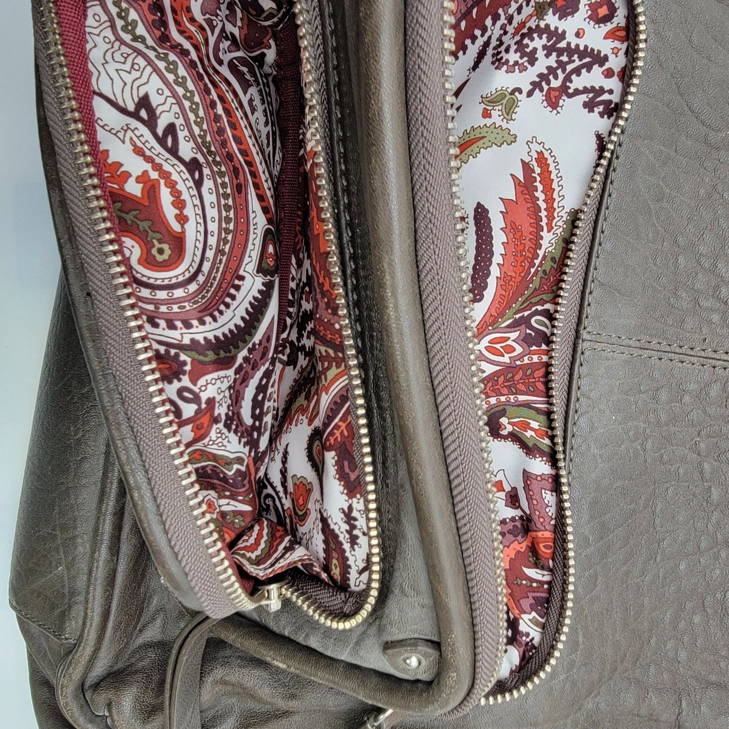 Kate Landry Brown Leather Satchel Bag