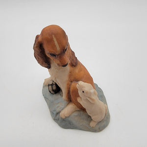 Country Artists Cavalier King Charles Spaniel Dog & Mouse Figurine By Richard Cooper & Co.
