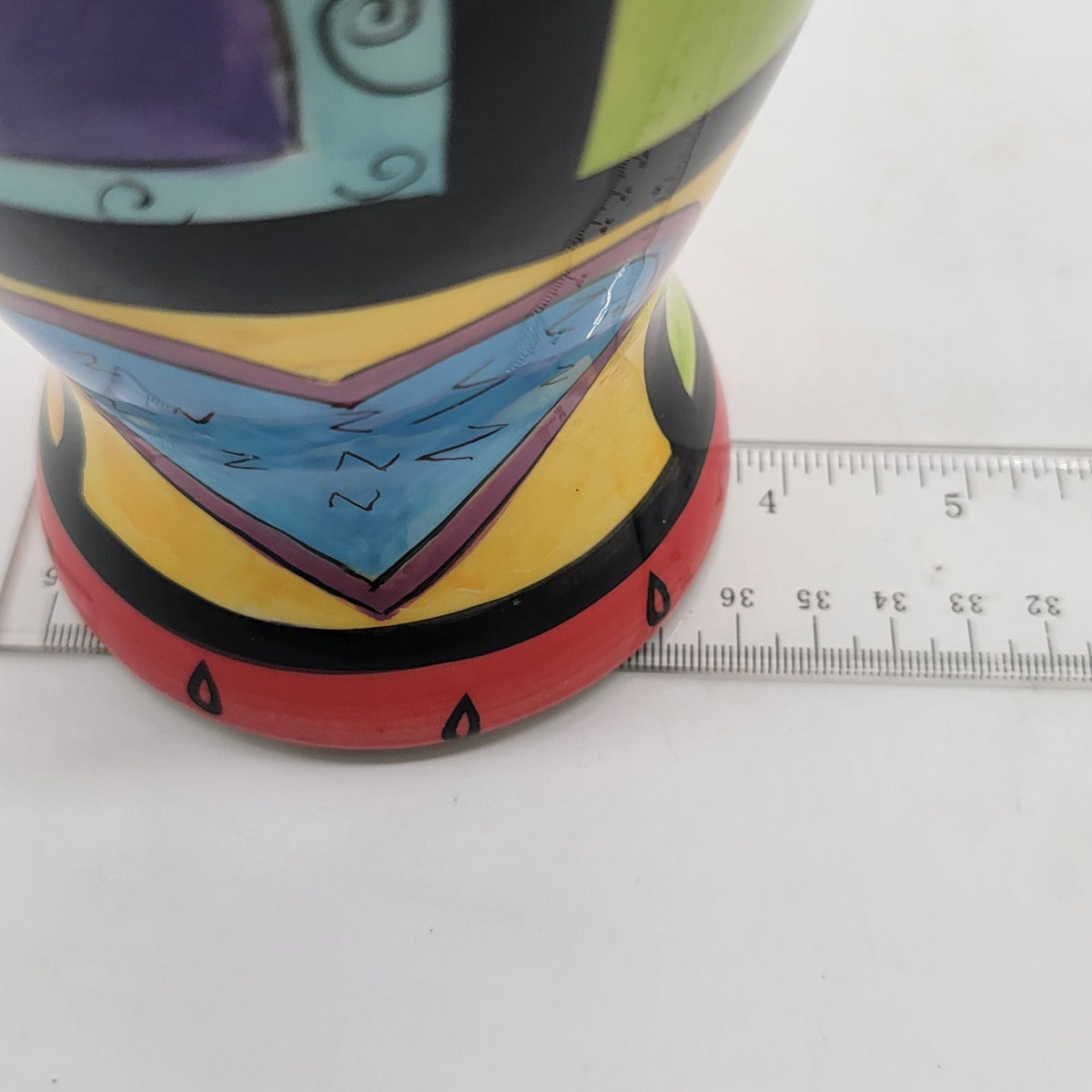 Mary Naylor Designs Whimsical Colorful Heart Vase