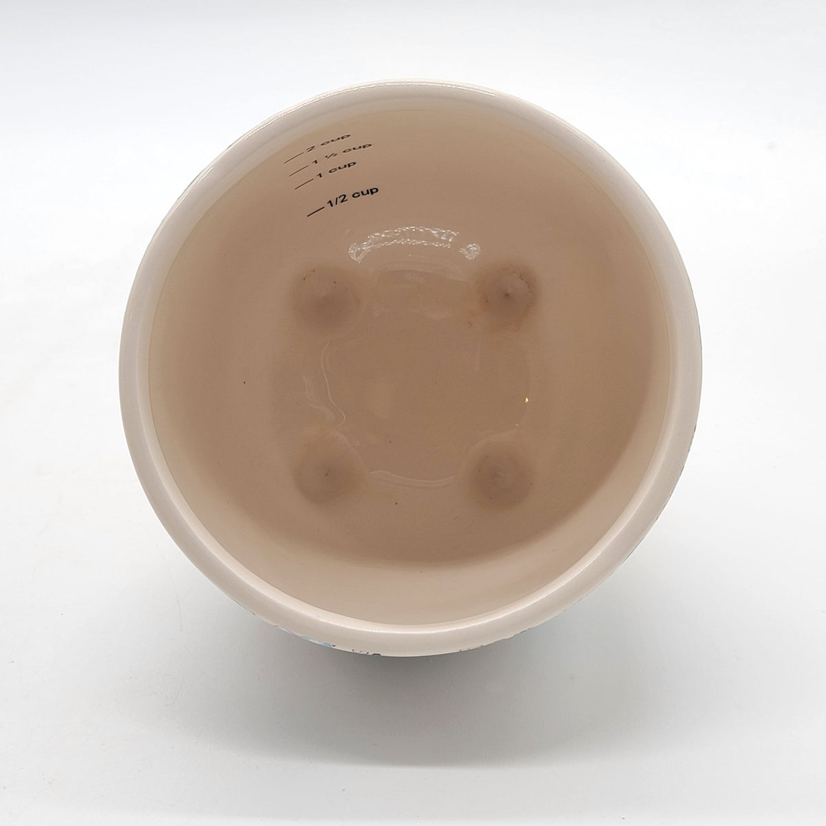 Floral Measuring Cup Planter With Gold Feet