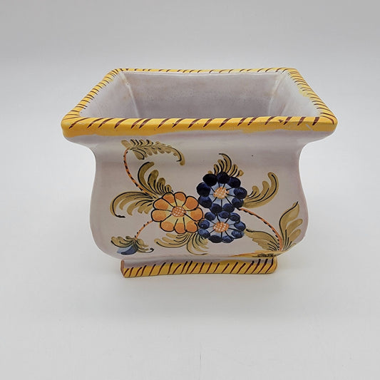 Vintage Fratelli Fanciullacci Italian Pottery Floral Planter