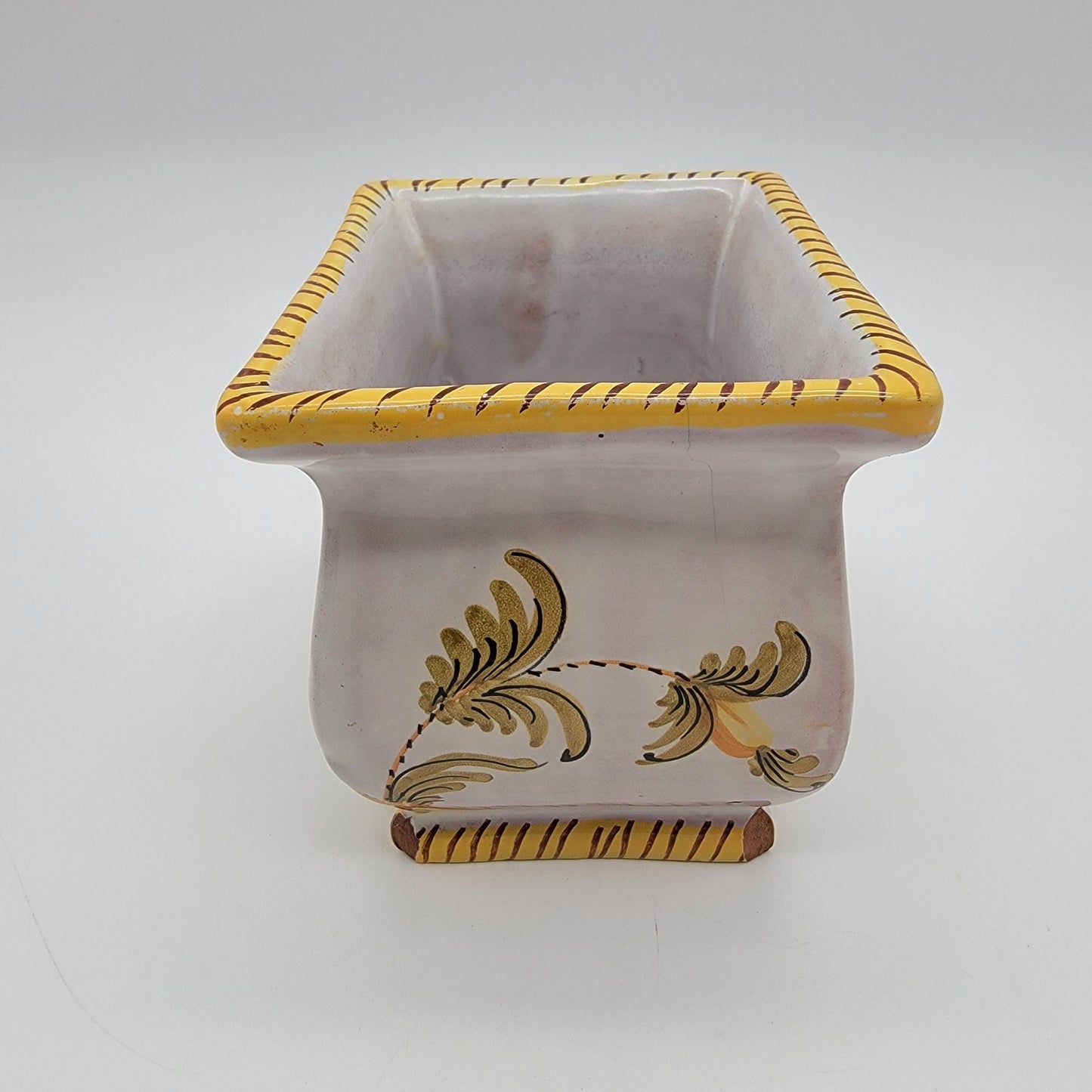 Vintage Fratelli Fanciullacci Italian Pottery Floral Planter
