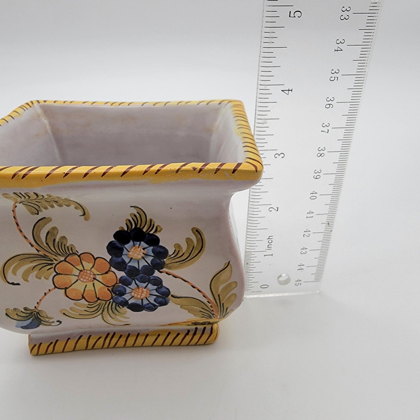 Vintage Fratelli Fanciullacci Italian Pottery Floral Planter