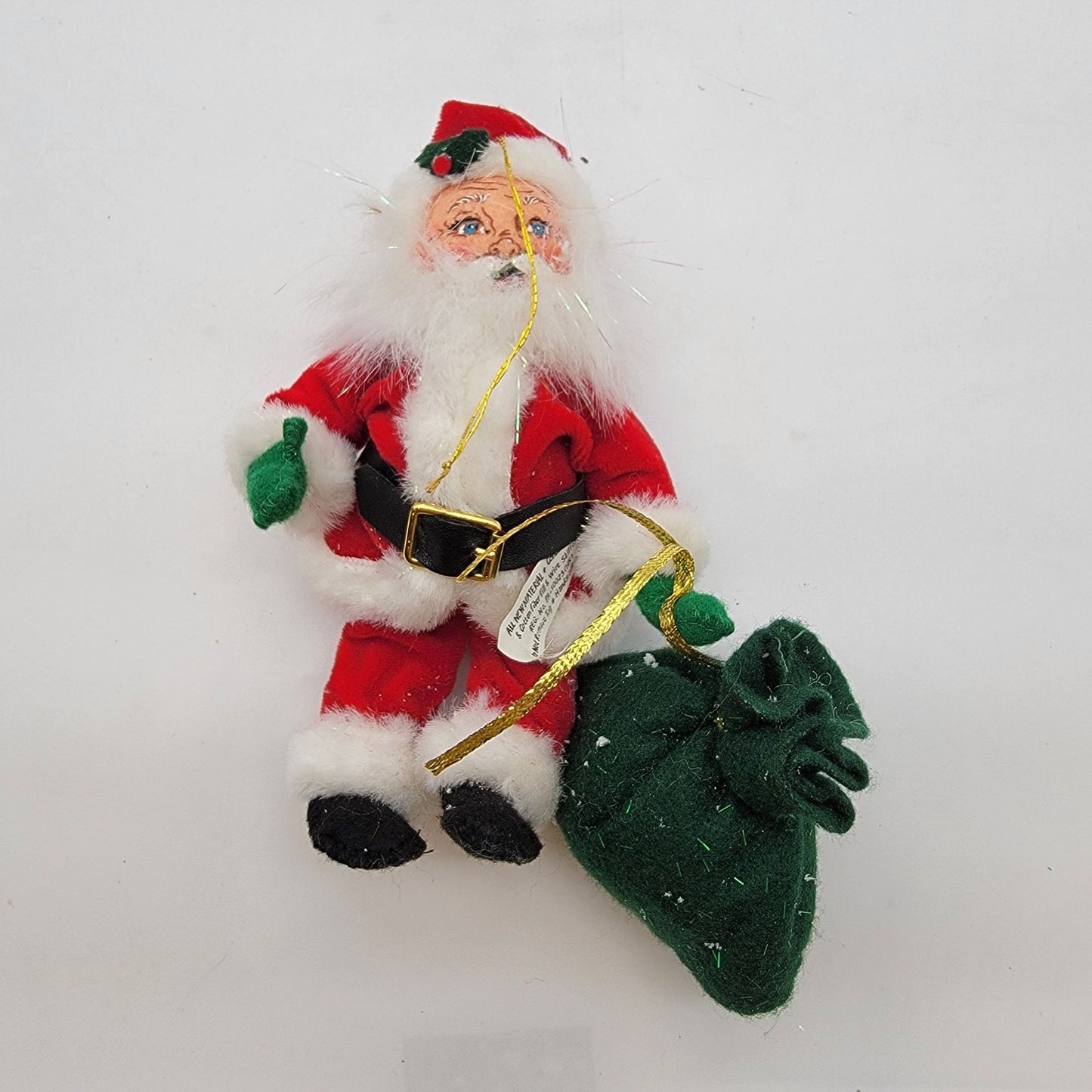 Vintage 2005 Annalee Classic Santa Claus Christmas Tree Ornament 3"