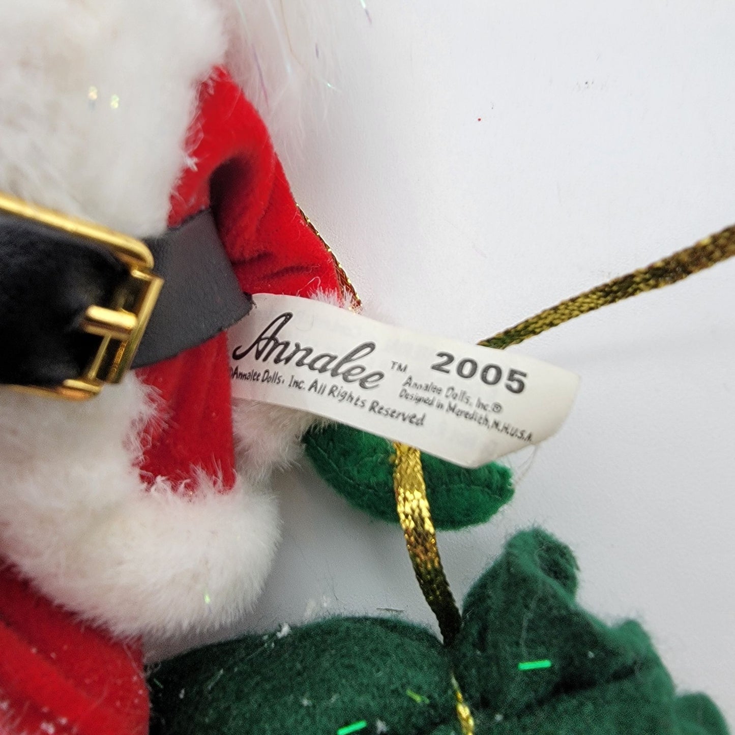 Vintage 2005 Annalee Classic Santa Claus Christmas Tree Ornament 3"