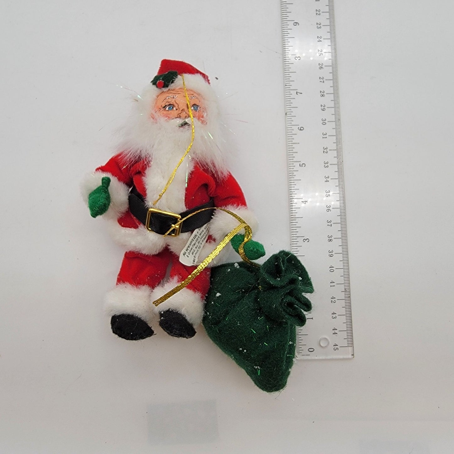 Vintage 2005 Annalee Classic Santa Claus Christmas Tree Ornament 3"