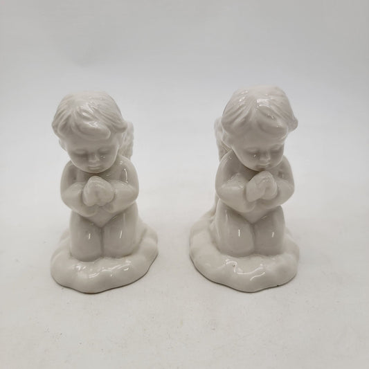 Vintage Praying Angel Candle Holders Set of 2
