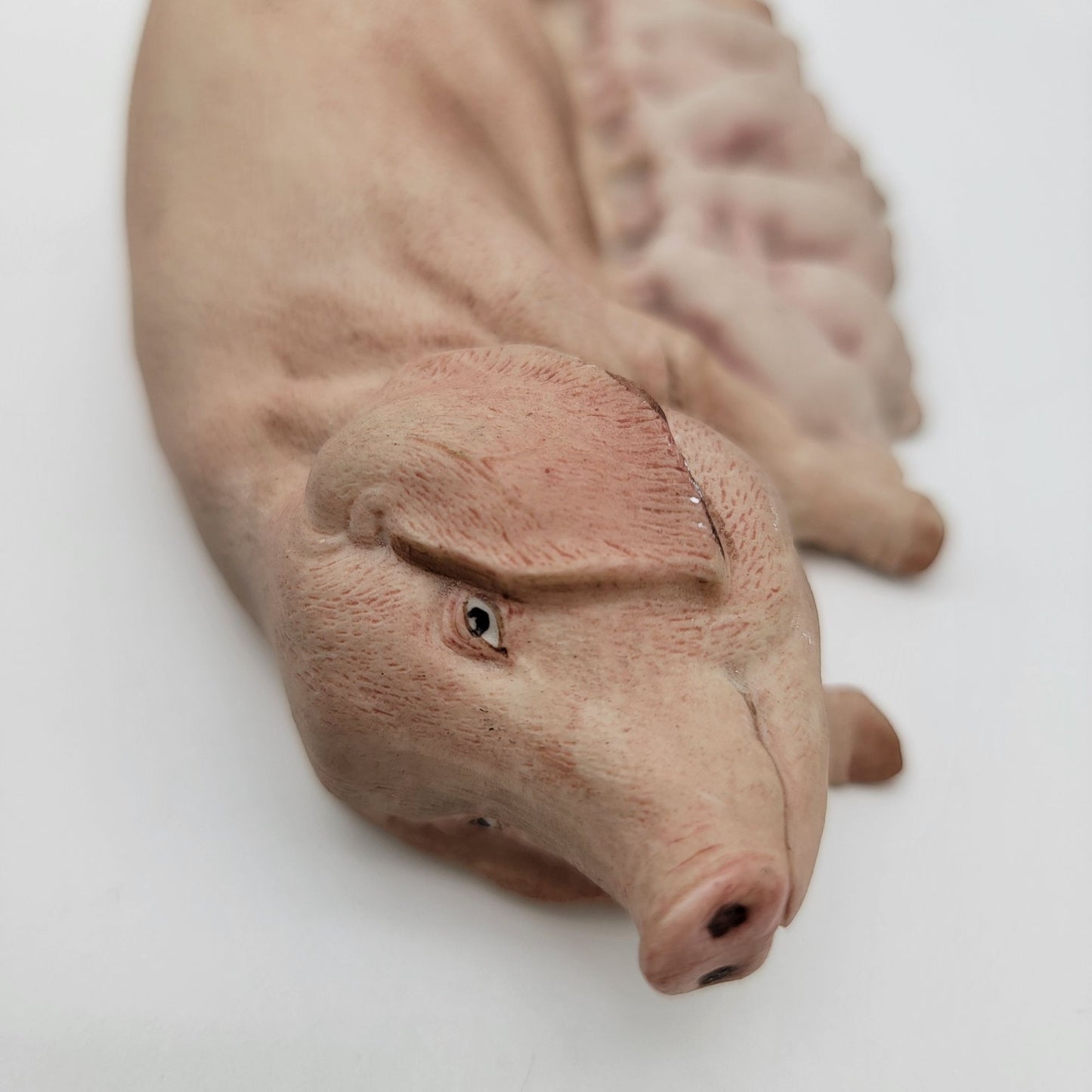 Vintage 1975 Aynsley Porcelain Pig Sow & Litter Figurine