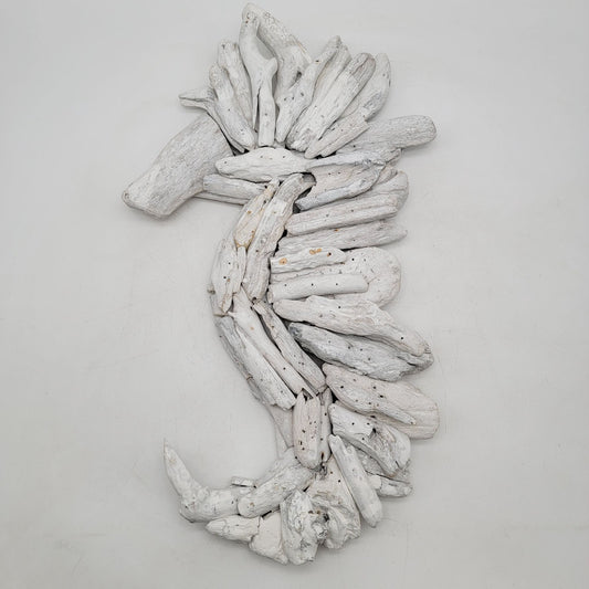 Driftwood Seahorse Wall Art Handmade Coastal Decor