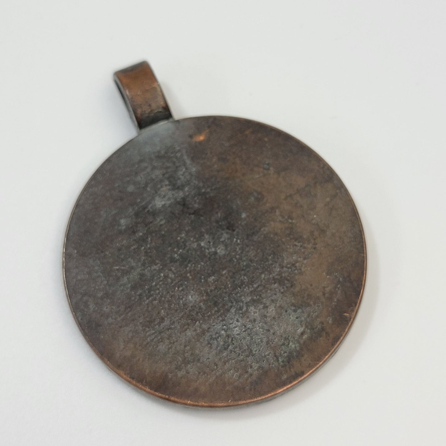 Luminescent Moon Earth Night Sky Metal Pendant