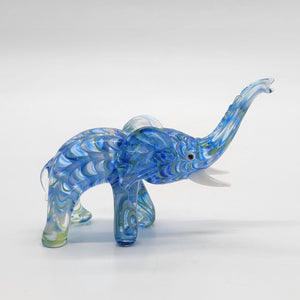 Lenox Blue Glass Elephant Figurine