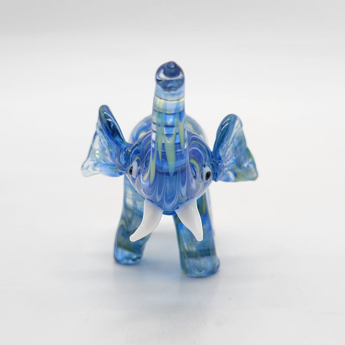 Lenox Blue Glass Elephant Figurine