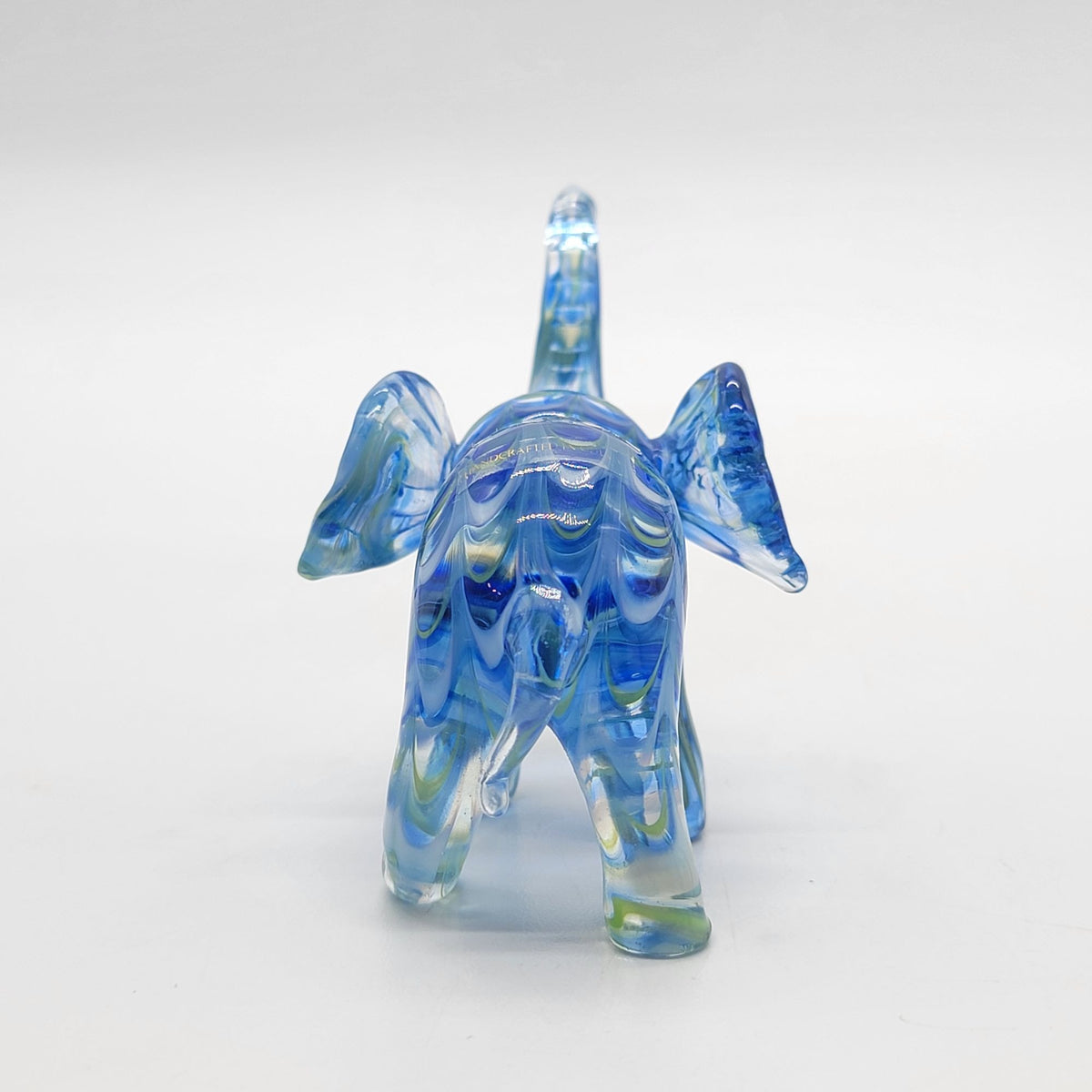 Lenox Blue Glass Elephant Figurine