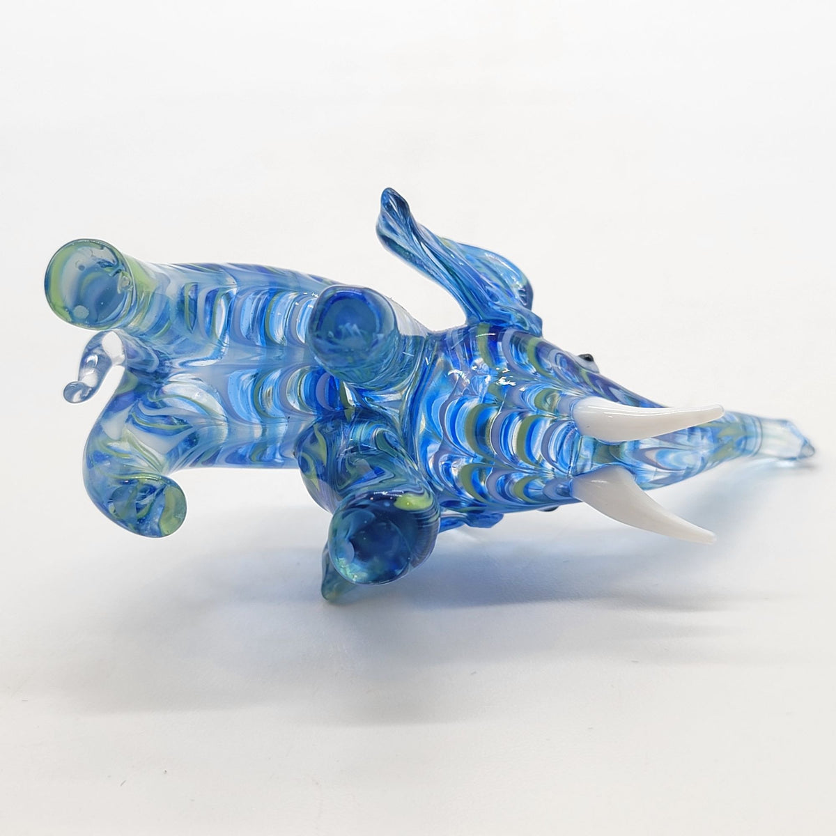 Lenox Blue Glass Elephant Figurine
