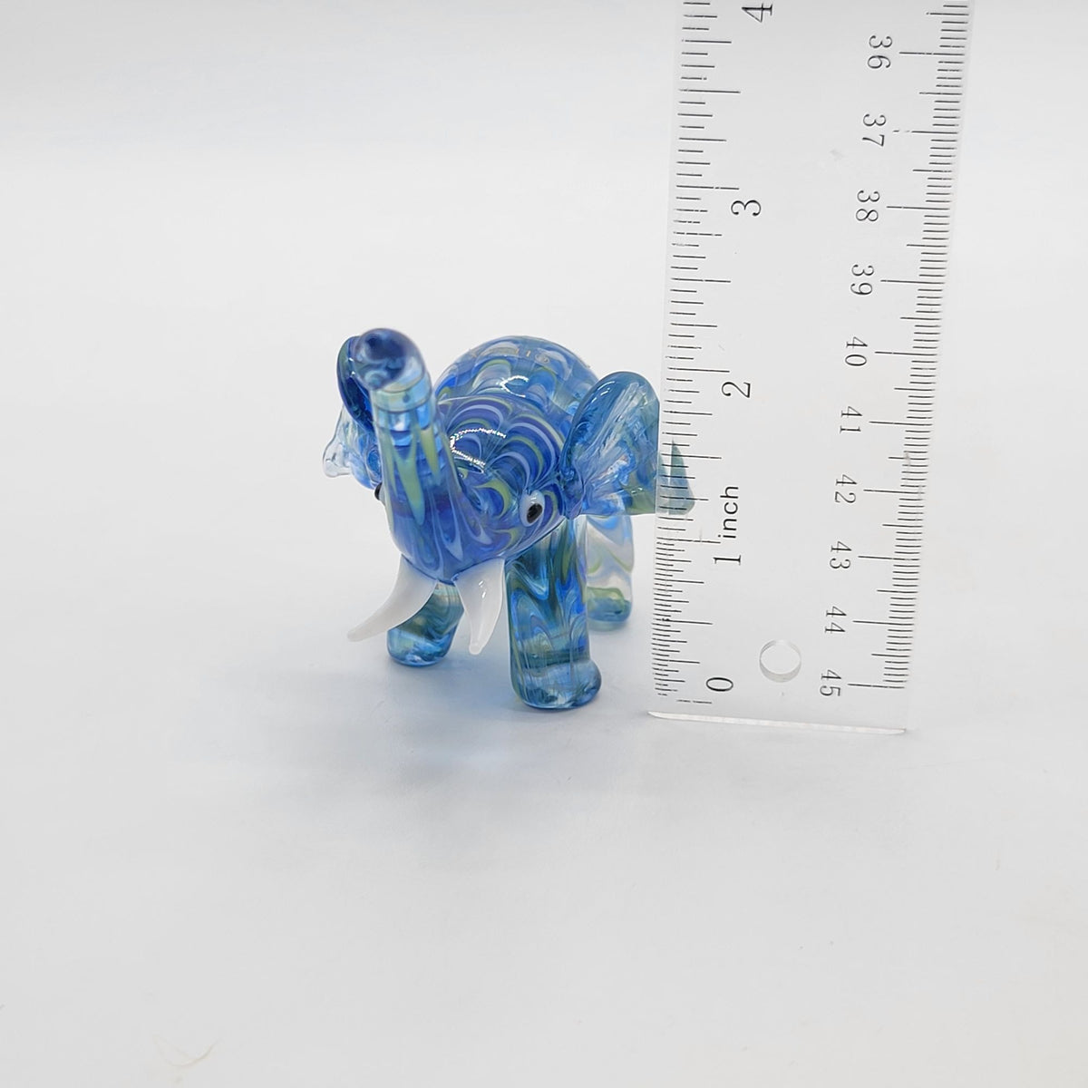 Lenox Blue Glass Elephant Figurine