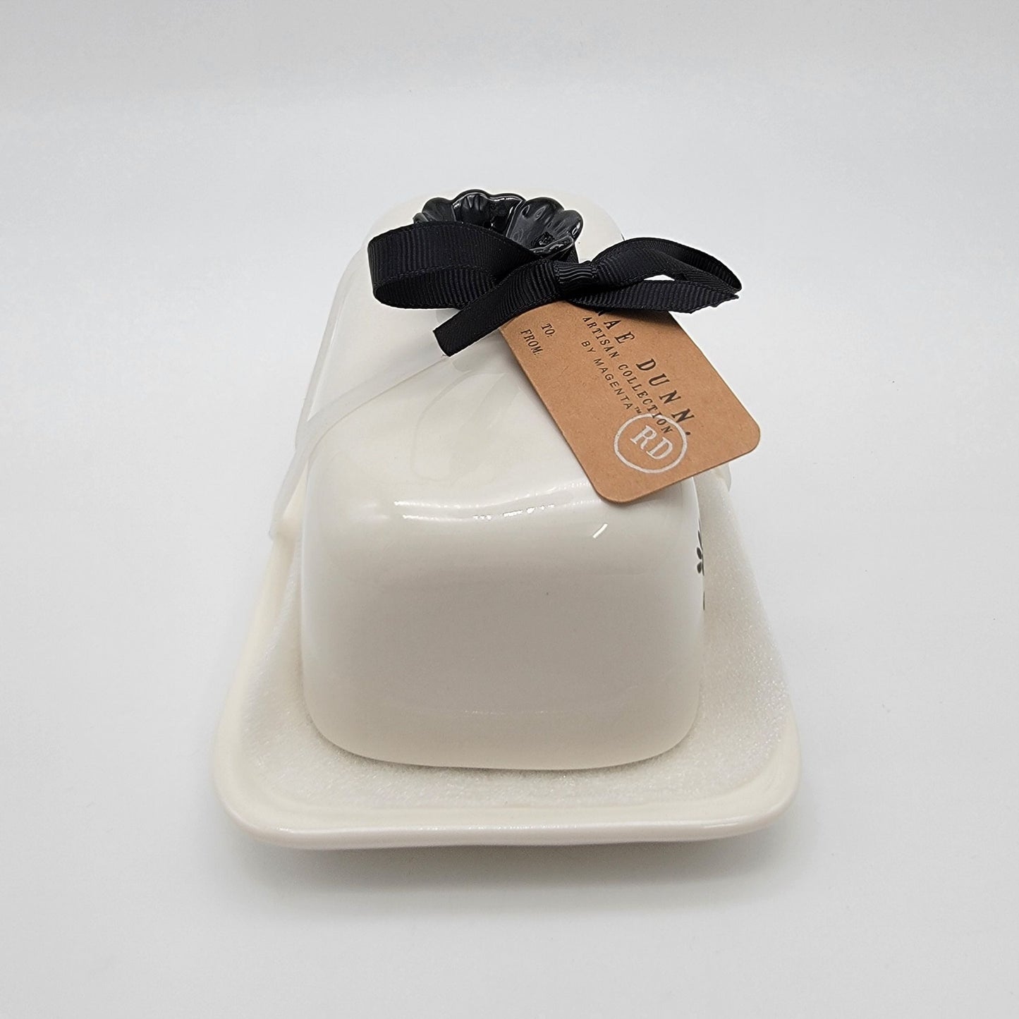 Rae Dunn Covered Butter Dish SPREAD JOY Artisan Collection  - NEW
