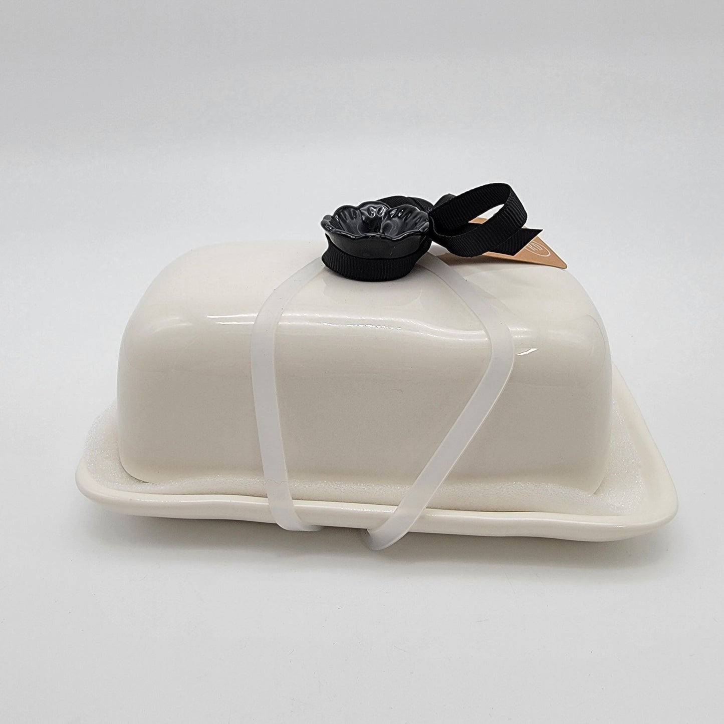 Rae Dunn Covered Butter Dish SPREAD JOY Artisan Collection  - NEW