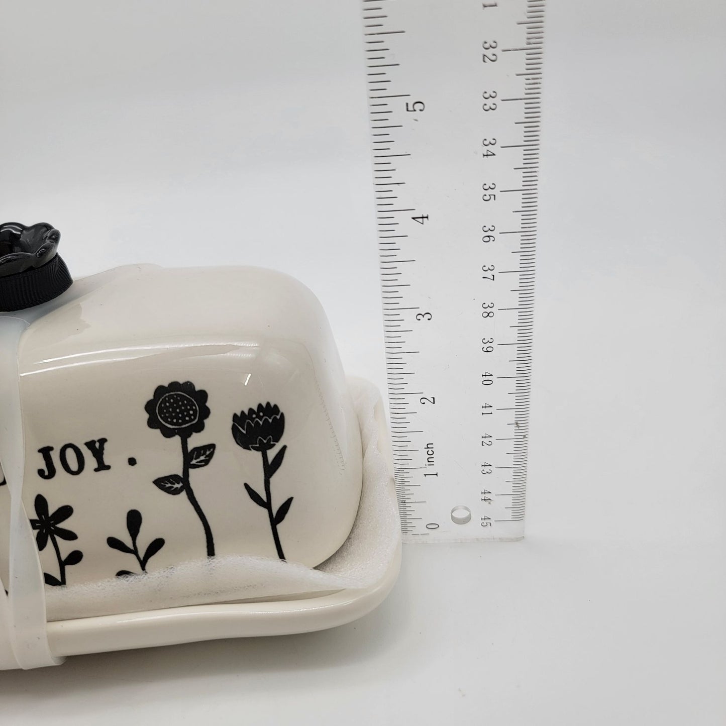 Rae Dunn Covered Butter Dish SPREAD JOY Artisan Collection  - NEW