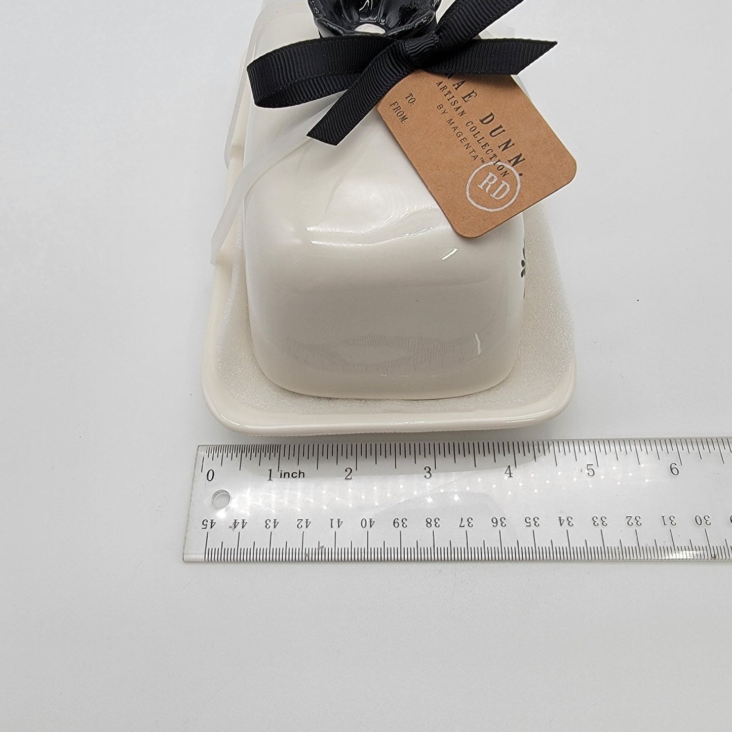 Rae Dunn Covered Butter Dish SPREAD JOY Artisan Collection  - NEW