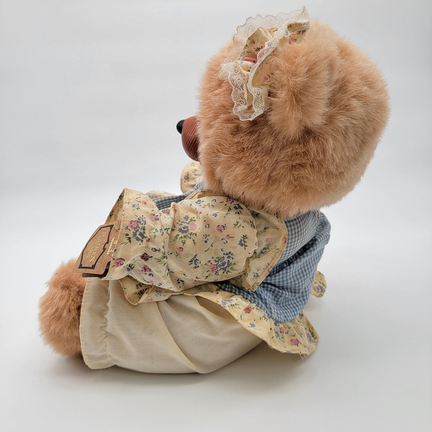 Vintage 1990s Robert Raikes Stacie Bear Limited Edition Wooden Face Paws