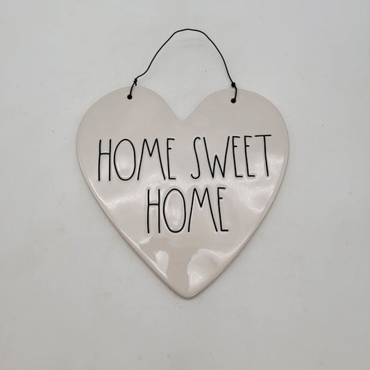 Rae Dunn  Heart Wall Hanging "Home Sweet Home"